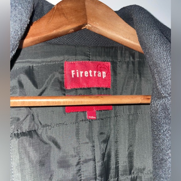 Firetrap Mens Military Style Pea Coat (M) - Picture 4 of 8